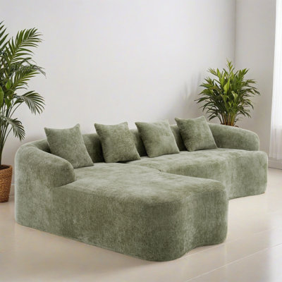 104.72" Left Hand Facing Sectional Couch with L-Shape Chaise, Modern Modular Sofa with Deep Seat, Upholstered Couches for Living Room Bedroom