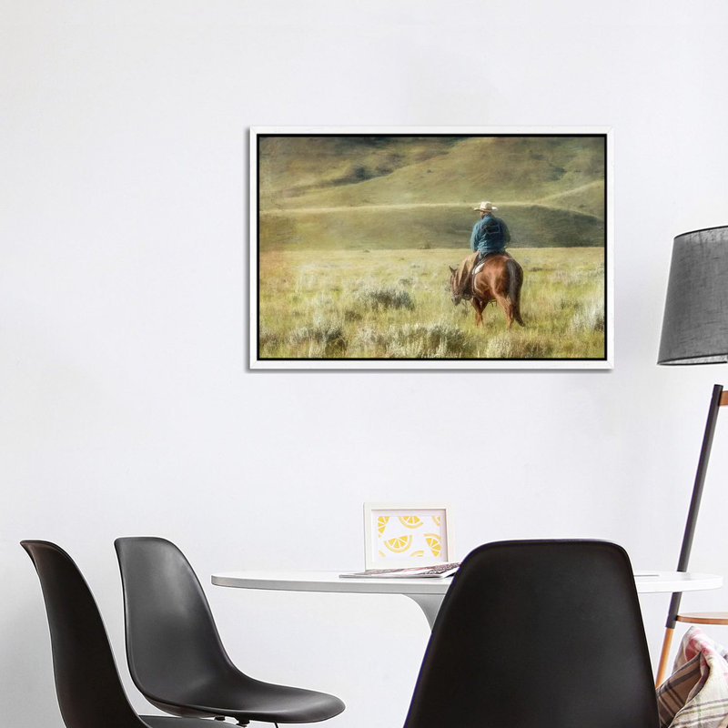 Buddha - Floater Frame Painting on Canvas, White Framed, 101.6 cm H x 66.04 cm W