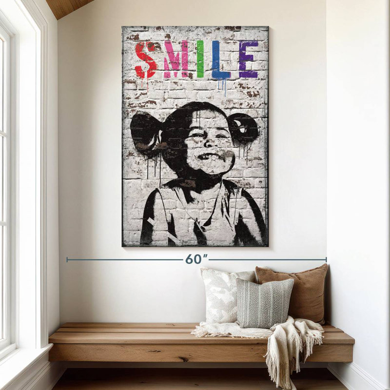 Leisha Smiling Girl, 51" H x 34" W