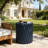 Modern Outdoor Table with Fluted Design