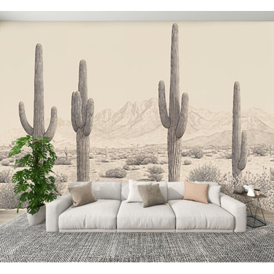 Peel and Stick Wallpaper Western Vintage Western Cowboy Boho Southwestern Aesthetic Wall Murals 100"H x 144"W Removable PVC Wall Paper Self-Adhesive Wall Decor for Bedroom Living Room Home Office
