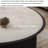 Simple round microcrystalline stone coffee table