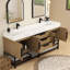 Finition du meuble-lavabo sur pied simple de base 72 po Jessica: chêne blanc-72495723