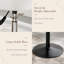 Tabouret de coiffeuse réglable, fauteuil pivotant à 360 ° pour salle de maquillage, tabouret en similicuir blanc pour salle de bain et salon