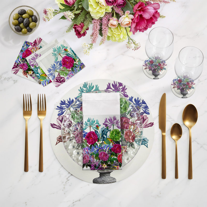 Pistils Large Bouquet Pebbles 16" Vinyl Placemat