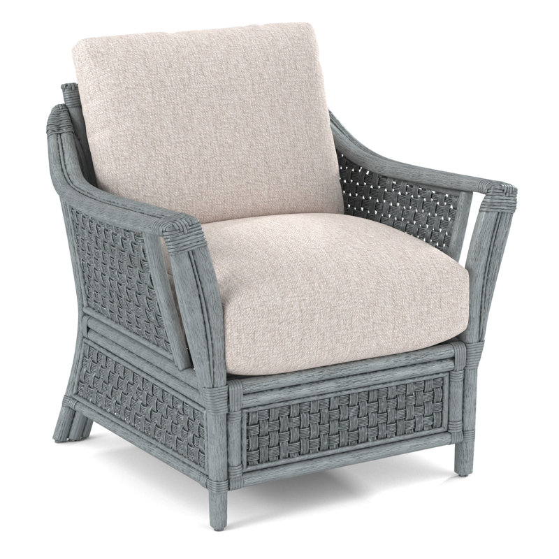 Boca Upholstered Armchair, Snow Crypton Performance; 0884-91, Nickel