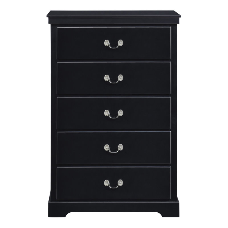 Commode 5 pièces Classic Traditional, Noir
