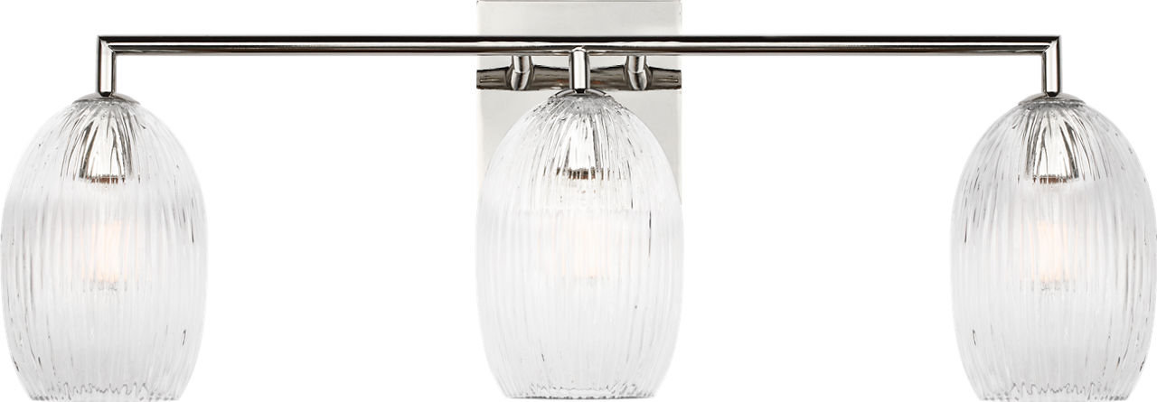Wilmont Vanity Light, Polished Nickel, 3