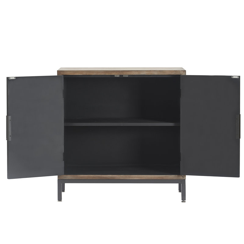 Armoire de rangement décorative avec portes en miroir Tommy Hilfiger Hayworth