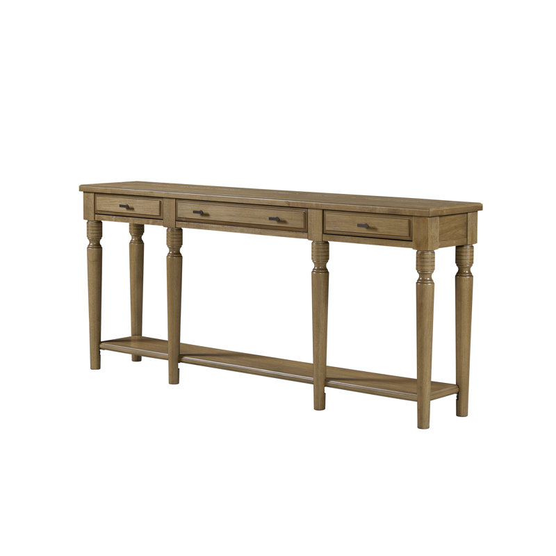 Console Tarrington - amande, Bois brun