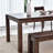 Modern Nut-Brown Rectangular Solid Wood Dining Table-223132009