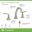 Elm Widespread Two Handle Bathroom Faucet with Push Pop Drain-87890235