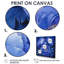 Minuit bleu pivoines Bouquet III - pivoines, art mural pour le salon-911339017-911339021-911339018