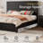 Marro Farmhouse Overlapped Wood Platform Bed-2088410054-2088410055