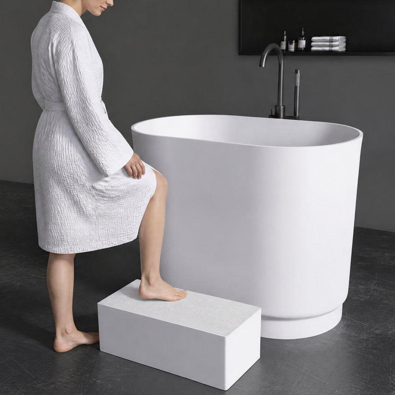 Tabouret de baignoire autoportant 61 cm (L) x 23 cm (H) / Tabouret de douche