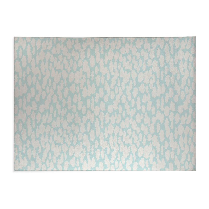 Tapis de bureau léger Animal Splat, L 3 pi x L 2 pi, Bleu clair