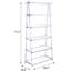 Bibliothèque blanche et à 6 tablettes - Solution de rangement moderne et fonctionnelle
