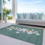 Tapis d'intérieur / extérieur lavable à la machine Xhevrie Seafoam-980378870