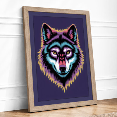 Neon Wolf Modern - Print