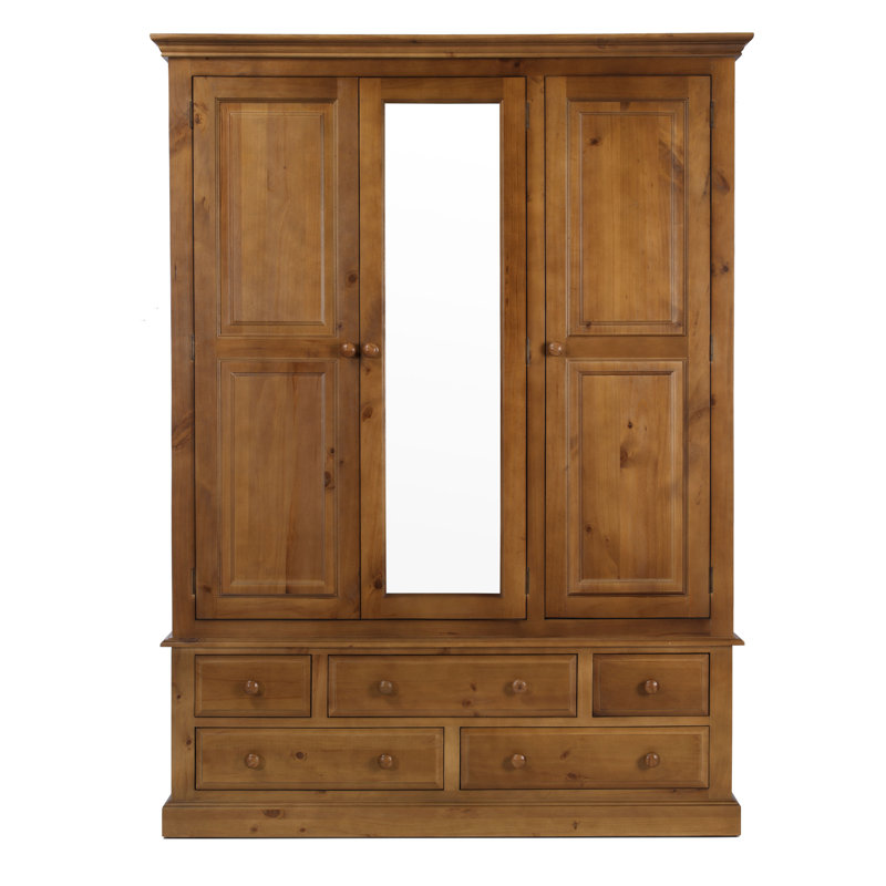 Hendon 3 Door Wood Wardrobe