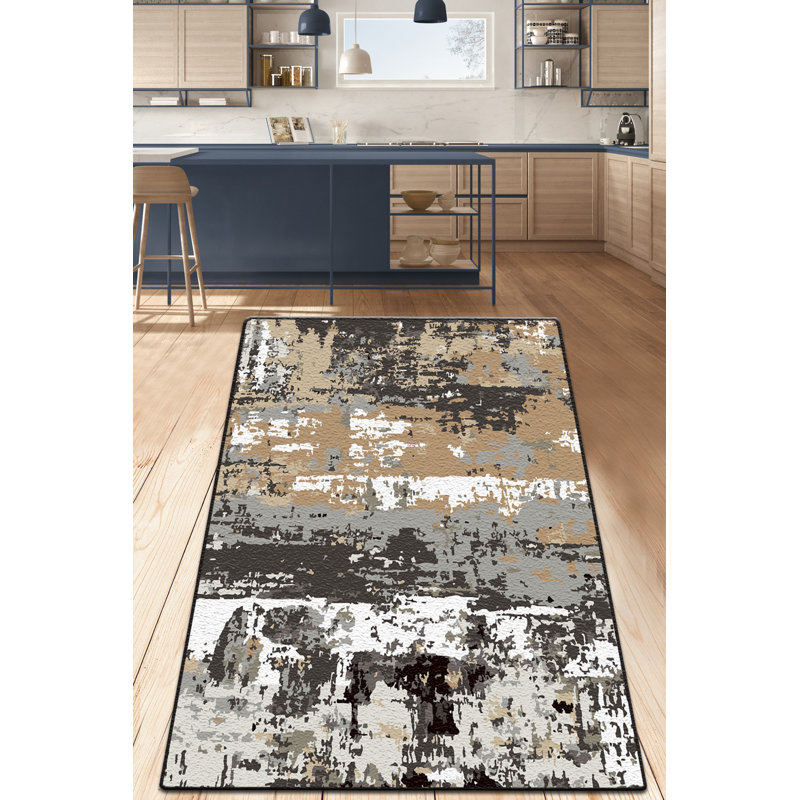 Premium 100% Polyester Area Rug, 39.4 x 62.9 Inches | Antibacterial & Non-Slip Underside, 0.4 in Pile Height | Machine Washable, Perfect for Living Room or Bedroom | Soft, Durable, Easy Care Design