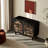Modern Art pattern solid wood accent cabinet