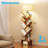  Built-in Adjustable Lamp With Tree Bookshelf, Floor Lamp With Spacious Storage Space, Utility Book Organizer Shelves With Stable Structure-654503854