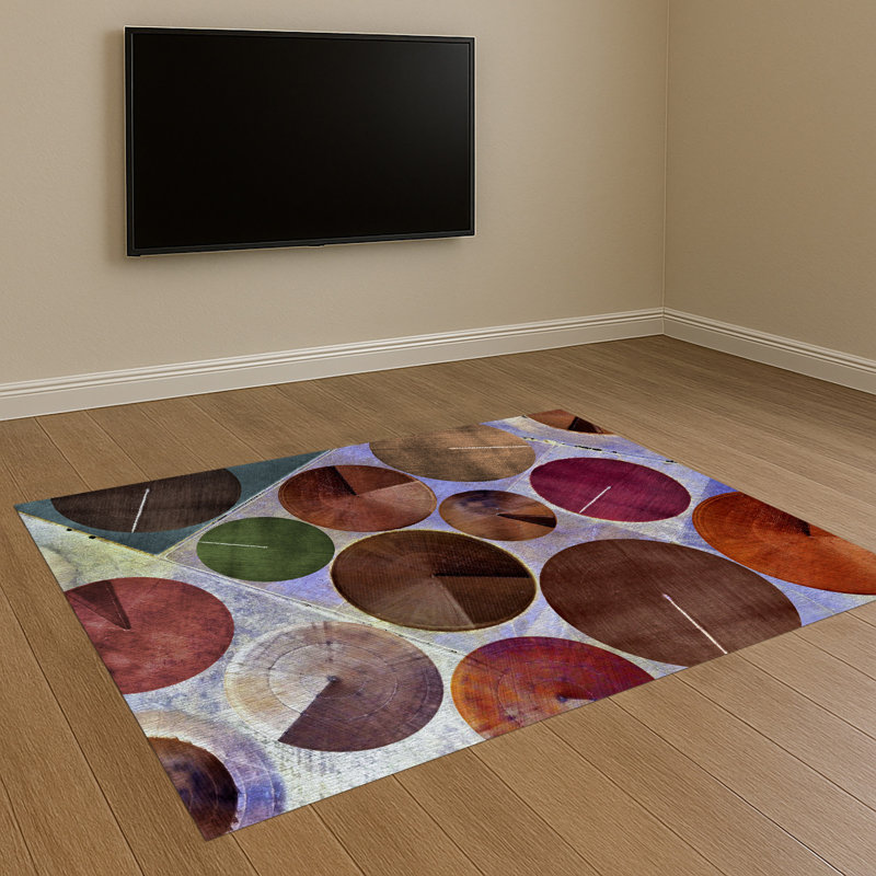 Geometric Shapes Area Rug, Rectangle 140 x 200 cm