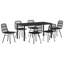 7 Piece Garden Dining Set Poly Rattan-119364534
