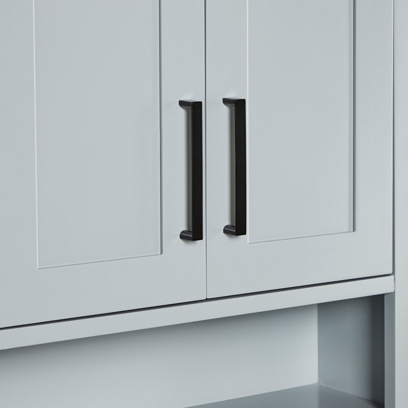 Armoire murale en bois massif H 31 po x l 23,1 po, H 31 po x l 23,1 po x P 21,5 po, Gris