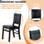 Chaises de cuisine Waco avec siège en similicuir, dossier 3-X, ensemble de 2, finition bois noir-1176649273