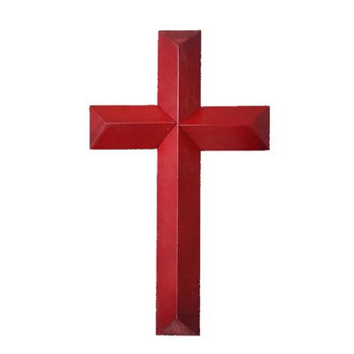 Support mural en bois d'acajou rouge 7 x 12 po