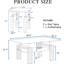 Ensemble de 3 tables basses pour salon, ensemble de 3 tables basses rectangulaires modernes en verre trempé (3)-836473256-836473255