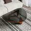 Table basse moderne en verre, table basse moderne Mid Century-829455366
