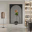 Art mural moderne en grès rose moderne avec lumières à DEL - décor de vestibule et de vestibule-149856851-149856847