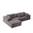 Modern Upholstered Boneless Sectional Sofa Couch Set, Modular L Shaped Sectional Living Room Sofa Set with 6 Pillows, Free Combination Sofa Couch for Living Room, Bedroom-761997191-767926628