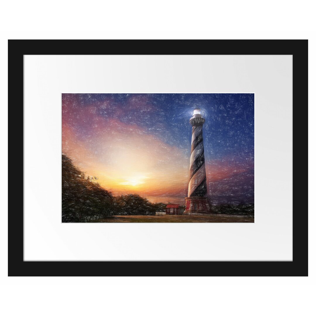 Gerahmtes Poster Cape hatteras Leuchtturm