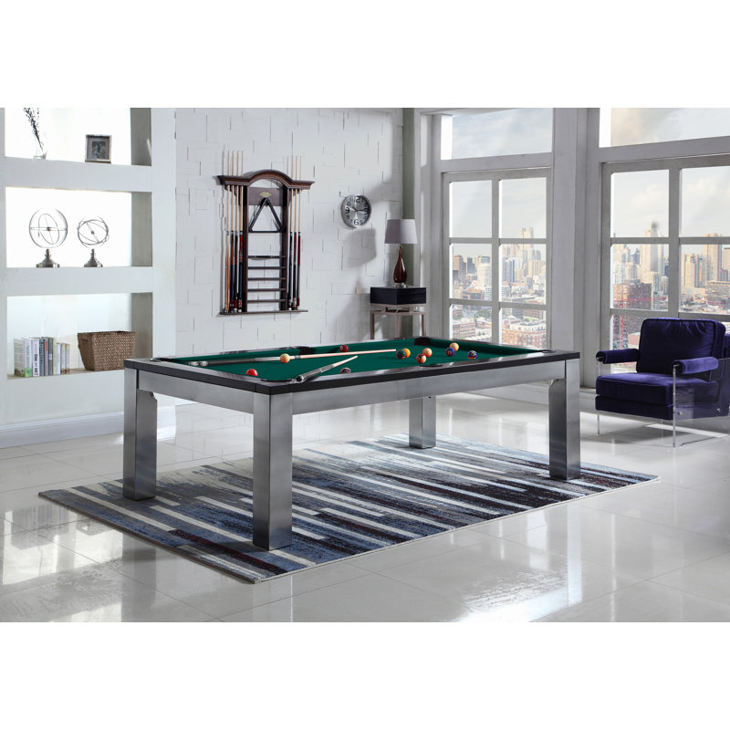 Monaco Slate Pool Table with Professional Installation Included, Black, 7' 6"