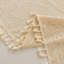 Rideaux en dentelle Boho 36 po, 2 panneaux, beige