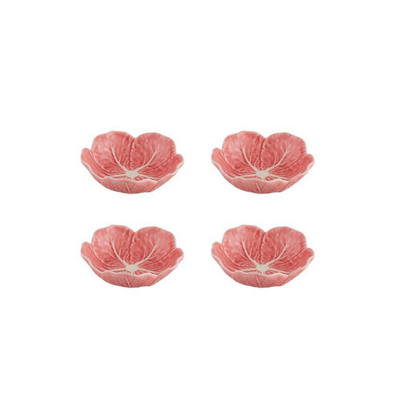 Cabbage Pink Earthenware Dessert Bowl