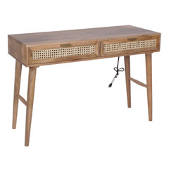 The Stacy II Barnwood Corner Desk, Natural Finish With Three Drawers,  Cabinet, And Modesty Panels