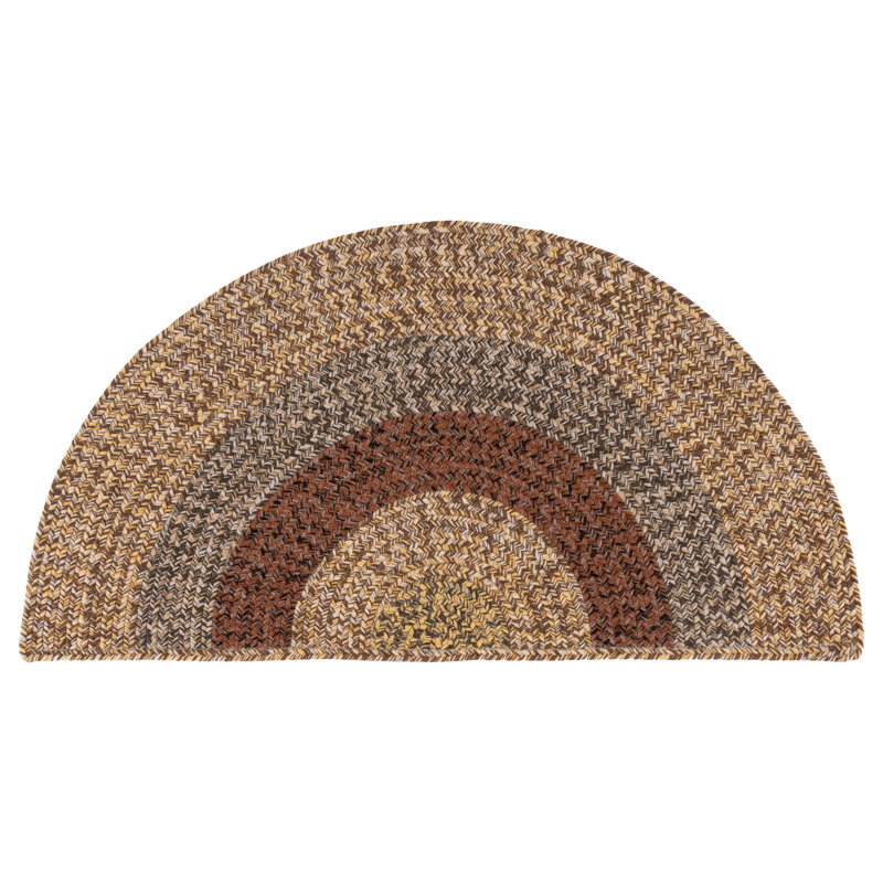 Tapis intérieur / extérieur lavable à la machine Performance, Demi-cercle 2 pi x 4 pi