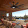 72 In.Integarted Led Large Black Double Finish Ceiling Fan With Remote Control