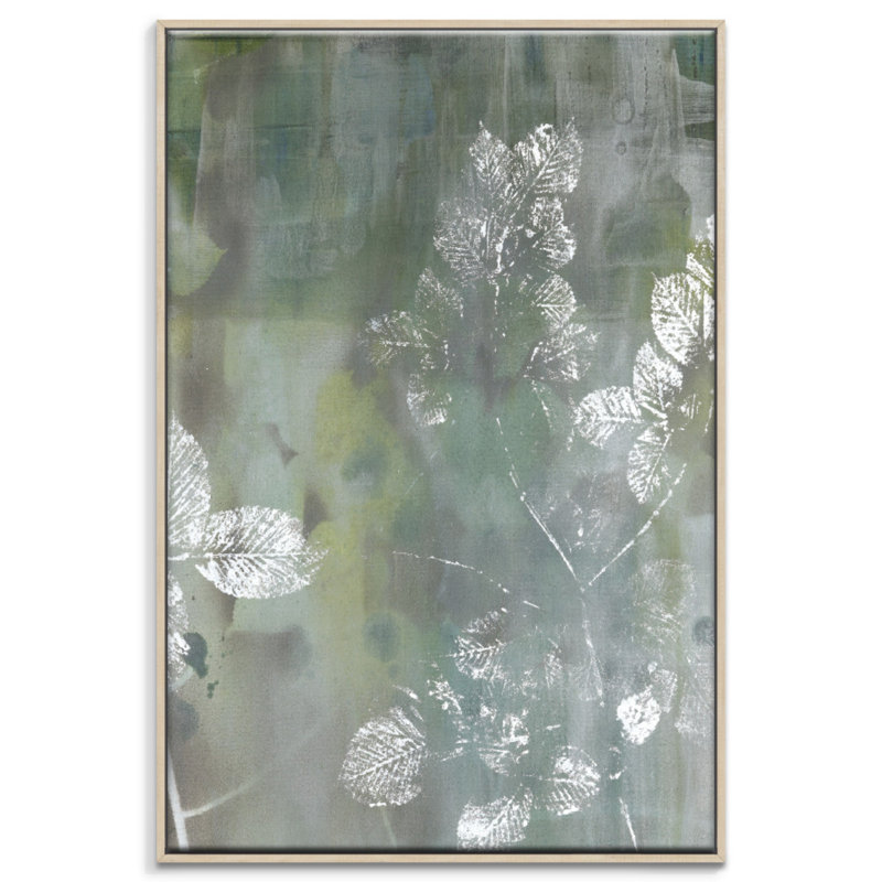 Foliage 1 by Sally Adams - Painting on Canvas, 152cm H x 102cm W, Timber Floater Frame