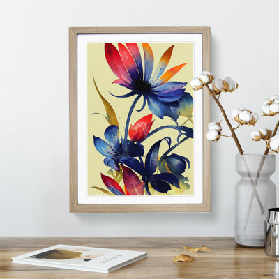 Exquisite Watercolour Flowers No.6 - Single Picture Frame Print