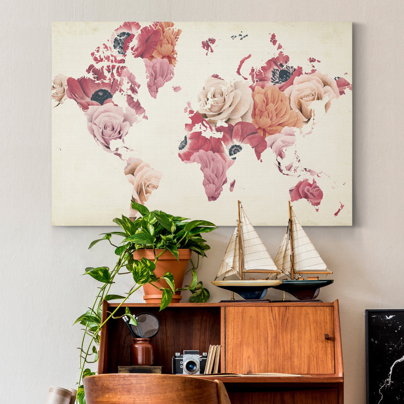 «Earth Laughs in Flowers», reproduction d'art sur toile, H 36 po x l 24 po x P 1 po