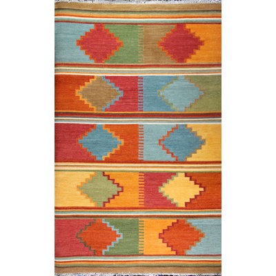 Patridge Wool Geometric Indoor Rug