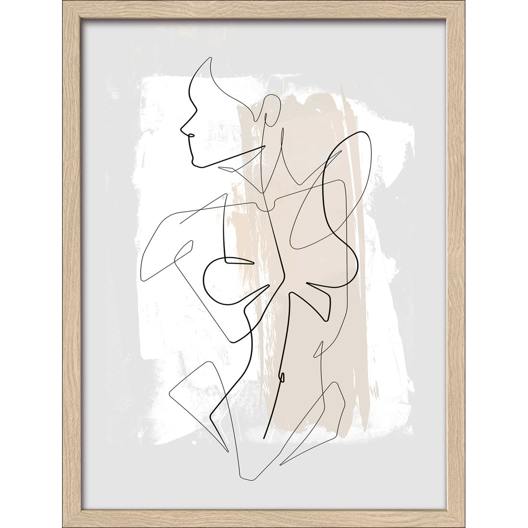 Female Abstract Line Art I