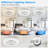 Modern Ceiling Fan with Light with Remote Control, 6 Speeds Reversible 3000K-6500K Dimmable & Timing, Flush Mount Ceiling Fan for Bedroom, Living Room (White)-129200397