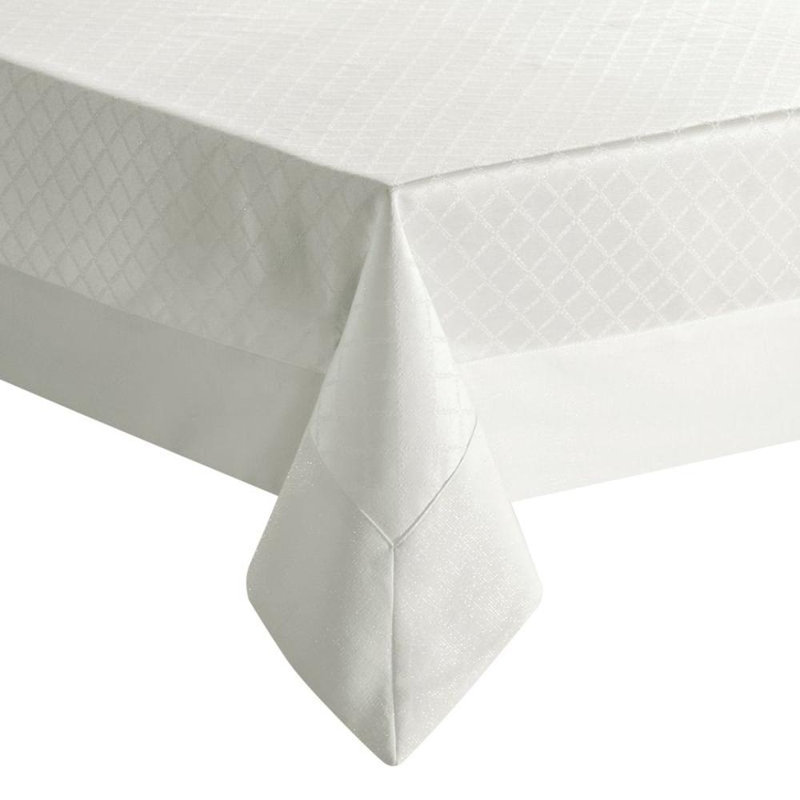 Klara Tablecloth 2 150X300 Cm Cream, White, 150cm W x 260cm L